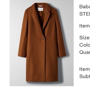 Basically New Babaton The Stedman Camel Coat 2XS